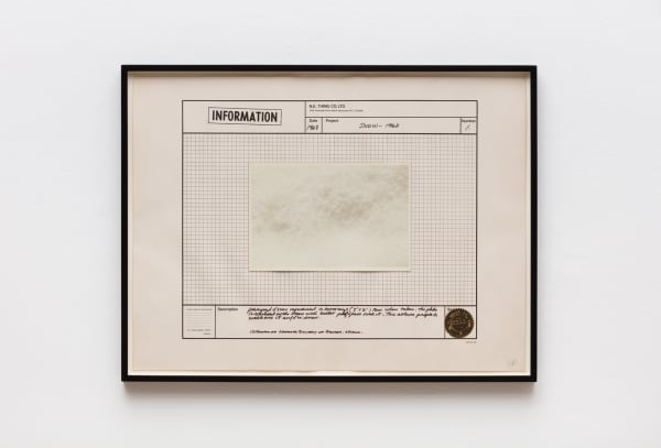 Iain Baxter / N E Thing Co, Snow, 1968, 1970, Silver Gelatin Print Ink Paper Foil Seal And Offset Lithograph On Paper, Framed 49 X 64 3 X 3 cm