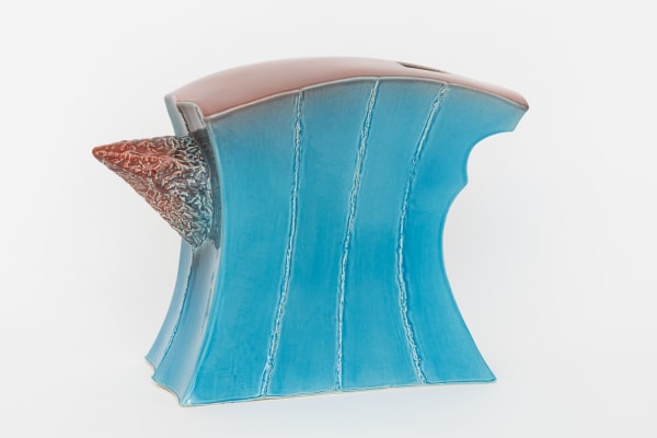 Richard Slee, Anvil, 1986/2003/2018, Glazed ceramic, 36 x 52 x 21 cm, 14 1/8 x 20 1/2 x 8 1/4 in