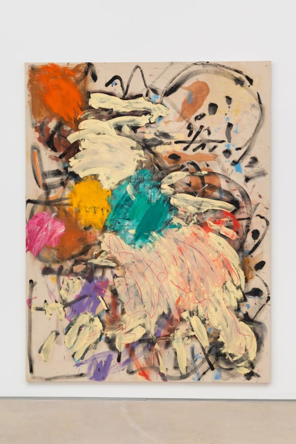 Basil Beattie, Cream Fall, 1982, Oil on canvas, 274 x 210 cm, 107 7/8 x 82 5/8 in