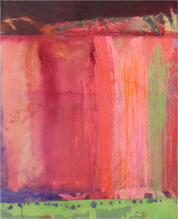 Frank Bowling, Dragonflow for Verity, 2013, acrylic on canvas, 190.5 x 149.9 cm, 75 x 59 in