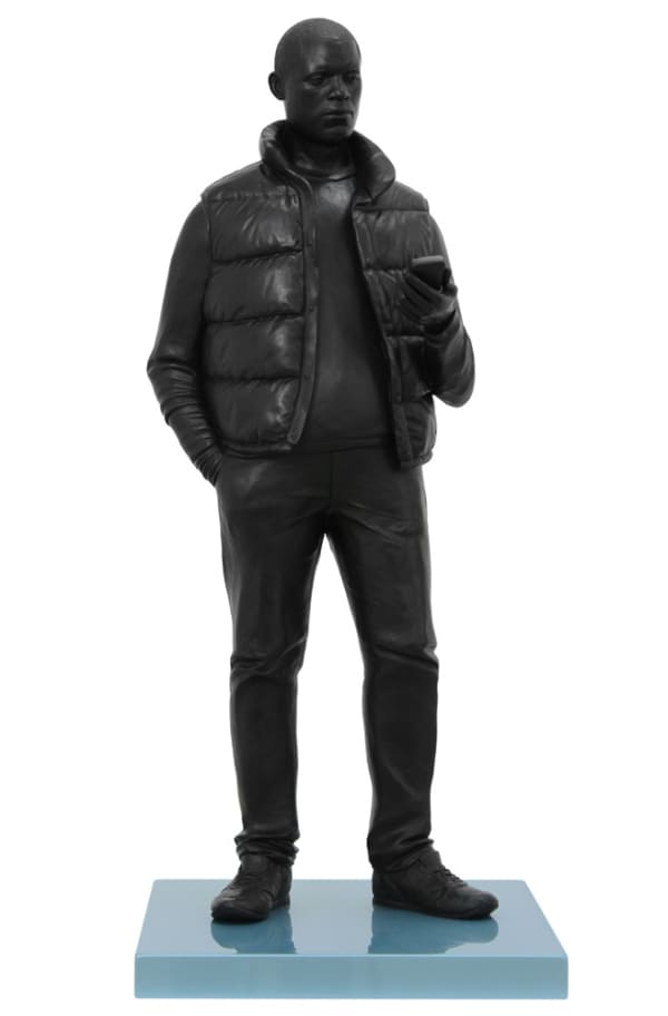 Thomas J Price, Network, 2012, Bronze, 93.5 x 40 x 40 cm, 36 3/4 x 15 3/4 x 15 3/4 in