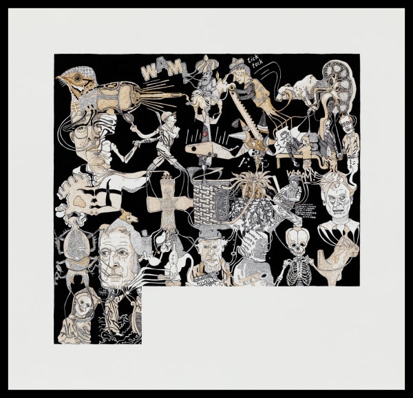 Martin Wilner, Making History: Case Histories, June 2014: Roy Davis, 2014, Ink on Bristol board, 41.9 x 43.5 cm, 16 1/2 x 17 1/8 in