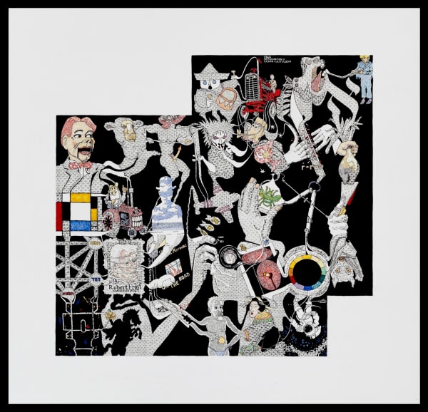 Martin Wilner, Making History: Case Histories, October 2014: Marco Breuer, 2014, Pen and ink on Bristol board 41.9 x 43.5 cm, 16 1/2 x 17 1/8 in