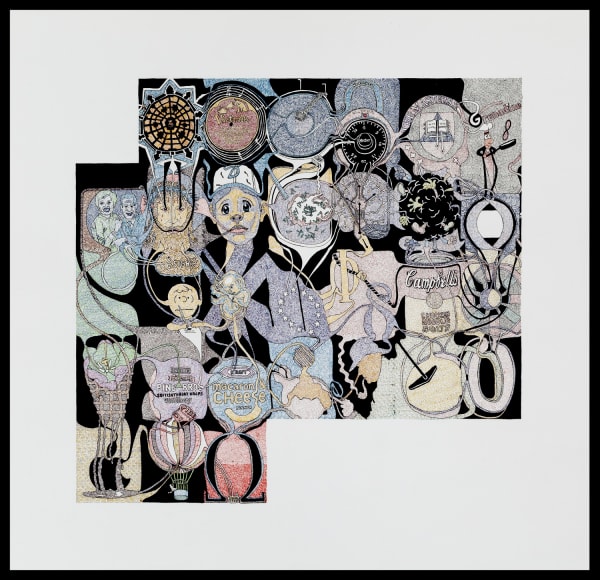 Martin Wilner, Making History: Case Histories, September 2014: Elias Herder, 2014, Pen and ink on Bristol board, 41.9 x 43.5 cm, 16 1/2 x 17 1/8 in