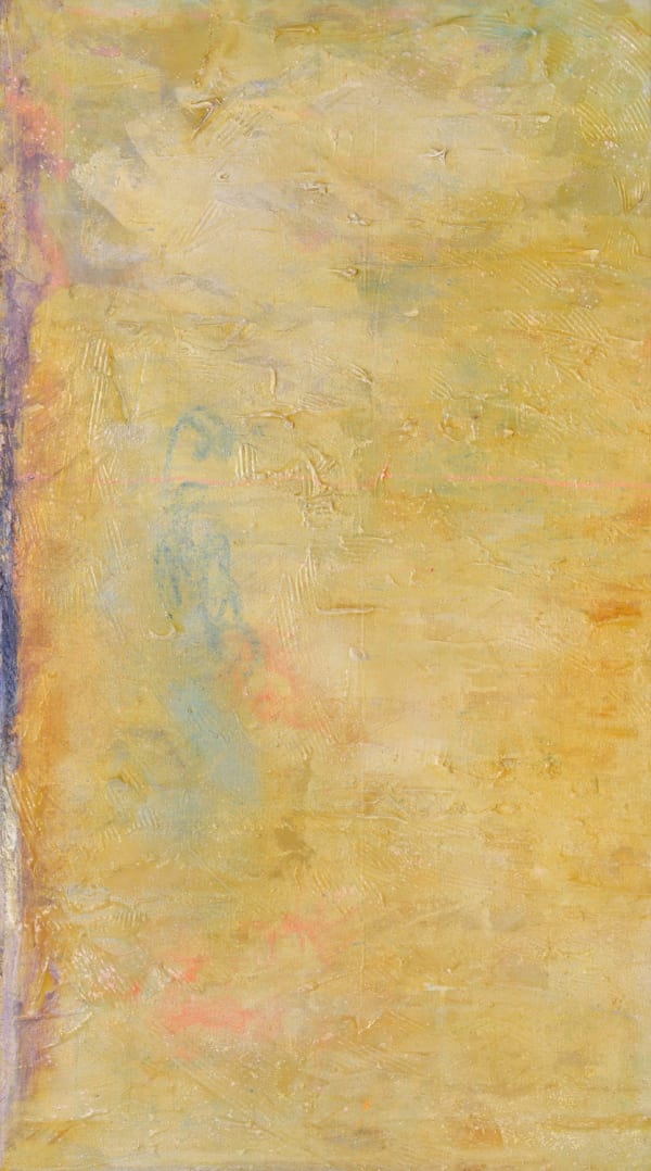 Frank Bowling, Swanupping, 1993, Acrylic on canvas, 97 x 54 cm, 38 1/4 x 21 1/4 in