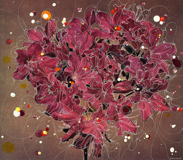 Sebastiaan Bremer, Feldijk Azalea, 2015, Unique hand-painted chromogenic print with mixed media, Image: 22.1 x 25.3 cm, 8 3/4 x 10 in, Paper: 26.5 x 28 cm, 10 3/8 x 11 1/8 in