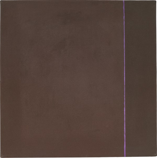 Virginia Jaramillo, Pink Line, 1973, Oil on canvas, 87 x 86.4 cm, 34 1/4 x 34 in