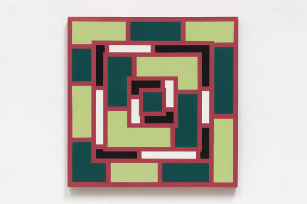 Mary Webb Red and green VI, 1974 Oil on canvas 74 x 74 cm 29 1/8 x 29 1/8 in