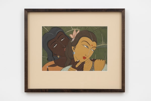 Anwar Jalal Shemza The Couple 1944 1947 Gouache On Watercolour Paper Framed 43 X 52 X 3 1 Cm 16 7 8 X 20 1 2 X 1 1 4 In A She0218 Photo By Damian Griffiths