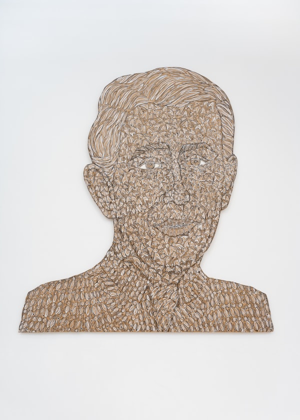 Hew Locke Prince 2 2003 Cardboard Acrylic Permanent Pigment Marker Pen And Graphite 228 X 134 Cm 89 3 4 X 52 3 4 In H Loc0505 Photo By Damian Griffiths