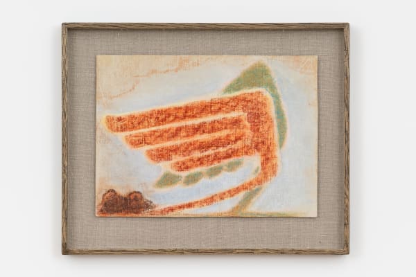 Martyn Cross Audible Shapes 2024 Oil Pastel On Paper 27 6 X 37 7 Cm 10 7 8 X 14 7 8 In Framed 39 2 X 48 7 X 3 6 Cm 15 3 8 X 19 1 8 X 1 3 8 In Photo By Damian Griffiths