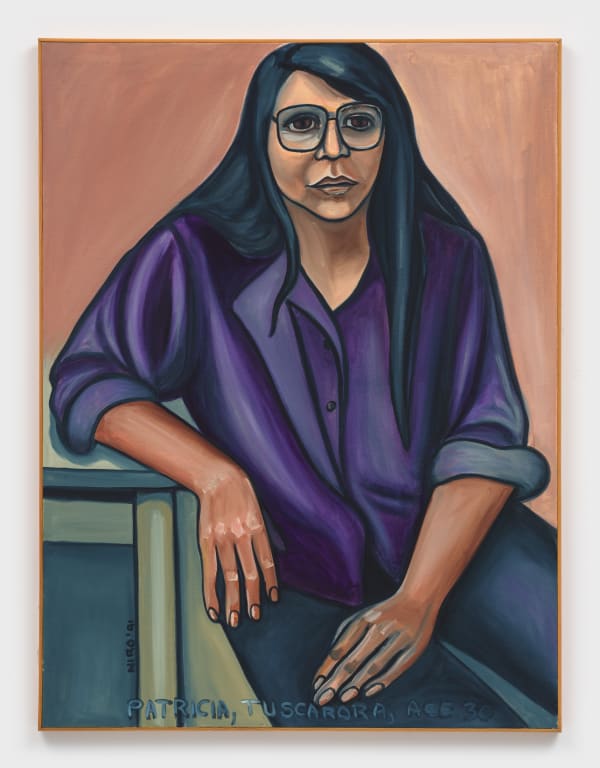 Shelley Niro Portrait Of A Living Room Patricia 1990 Oil On Canvas 123 2 X 93 3 Cm 48 5 In X 36 75 In S Nir0009 Photography By Jsp Art Photography