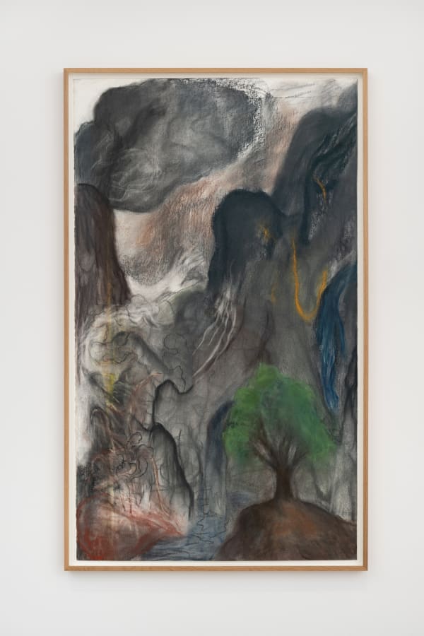 Ken Kiff Down The Mountain Walls 1992 1995 Pastel And Charcoal On Paper Framed 159 3 X 96 5 X 4 5 Cm K Kif0098 Photo By Damian Griffiths