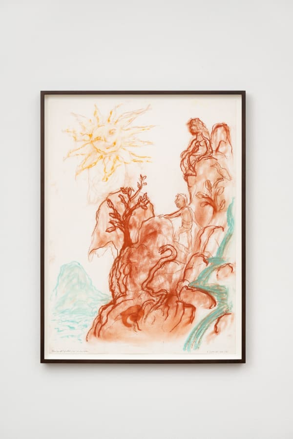 Ken Kiff Rembrandt One Red One Green 1991 Pastel On Paper Framed 81 4 X 61 2 X 4 Cm K Kif0086 Photo By Damian Griffiths