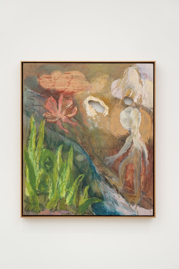 Ken Kiff Walking By The Shallow Stream 1993 Acrylic On Board Framed 73 1 X 63 1 X 5 2 Cm K Kif0082 Photo By Damian Griffiths