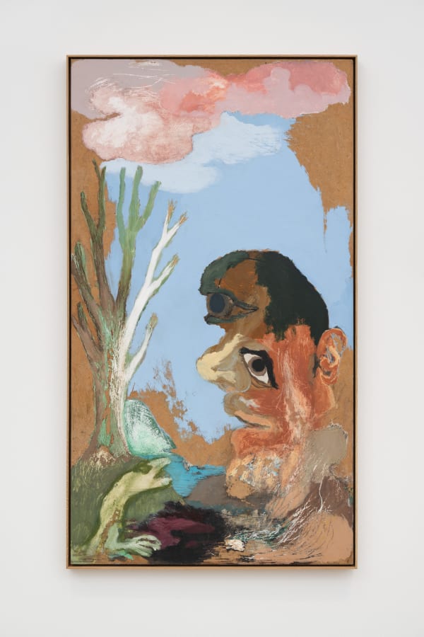 Ken Kiff White Tree Large Face 1990 1996 Acrylic On Board Framed 124 X 70 4 X 4 5 Cm K Kif0103 Photo By Damain Griffiths