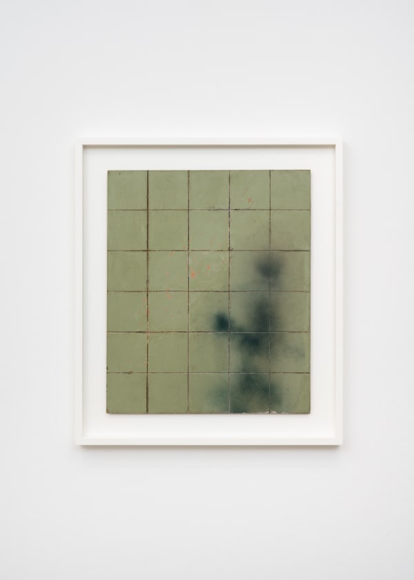 Prunella Clough Subway Figure Running 1982 Cellulose On Formica Tiles On Board 61 X 51 Cm P Clo0008 Photo By Damian Griffiths