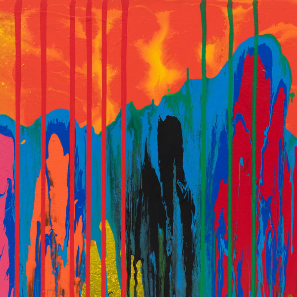 John Hoyland, The Frontier 4.12.01, 2001 (detail)