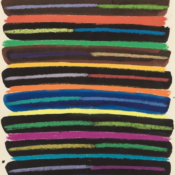 Detail of Daniel LaRue Johnson, Sunrise Series 6, 1979, Ink and pastel on paper, 30.5 x 22.9 cm, 12 x 9 in