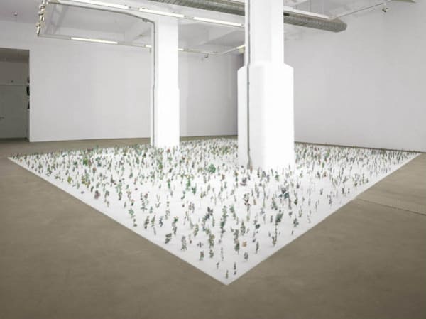 Installation view of Zadock Ben David, Black Field, at Hales London