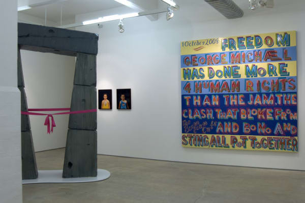 Installation view of The Freedom Centre ‘This show will change your life!’ at Hales London