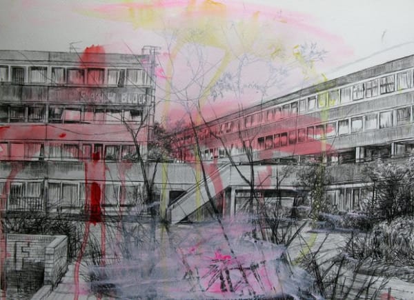 Laura Oldfield Ford, Aylesbury Burgess Park, 2008