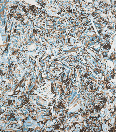 Roger Kelly, Mass, 2009, Acrylic on linen, 91 x 104 cm, 35.85 x 40.98 in