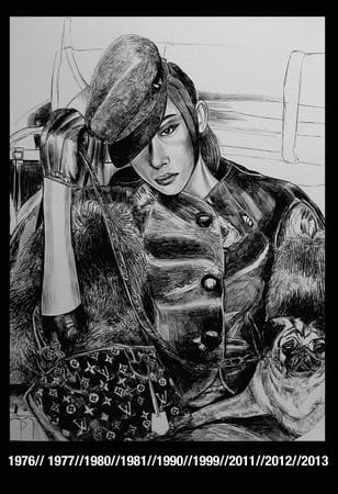 Laura Oldfield Ford, Transmissions from a Discarded Future #4, 2011, Inks on Tyvek, 239.5 x 169 cm, 94 1/4 x 66 1/2 in