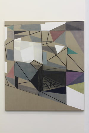 Installation view of Andrew Bick, School Studies: Ghosts, Arguments at Hales London