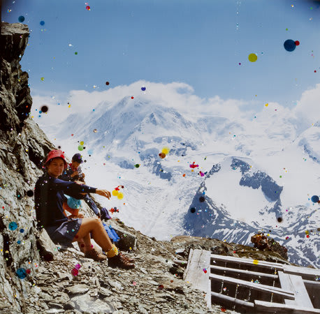 Sebastiaan Bremer, Large Schoener Goetterfunken XII, ‘Where Thy Gentle Wing Abides’ (Wo Dein Sanfter Fluegel Weilt), 2010, Unique hand-painted chromogenic print with mixed media, 126.5 x 129 cm, 49 3/4 x 50 3/4 in, Framed: 130.5 x 133 cm, 51 5/8 x 52 3/8 