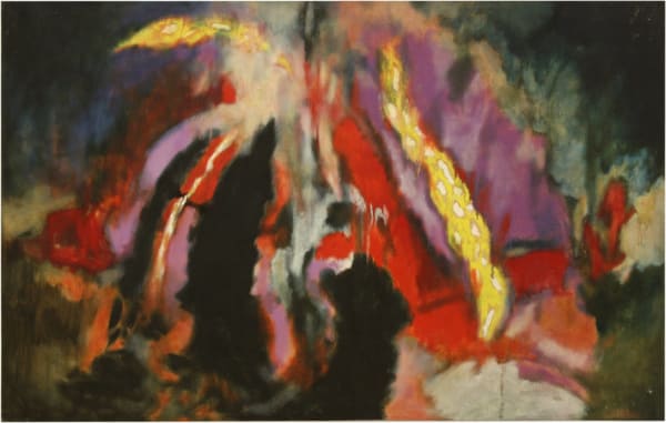 Aubrey Williams, Shostakovich 6th Quartet, Opus 101, 1981, oil on canvas, 132.1 x 208.3 cm, 52 x 82 in