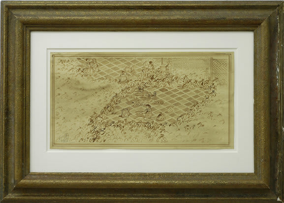 Adam Dant, Hamburgers, 2007, Ink on paper, 63 x 88 cm, 24.82 x 34.67 in