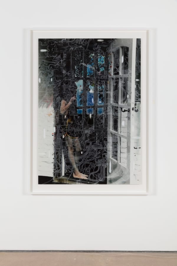 Sebastiaan Bremer, Silver II, 2018, Archival inkjet pigment print on resin coated paper with hand additions in pigment pen and photo retouch dye, 151.4 x 101.6 cm, 59 5/8 x 40 in, Framed: 163.3 x 120.9 x 5 cm, 64 1/4 x 47 5/8 x 2 in