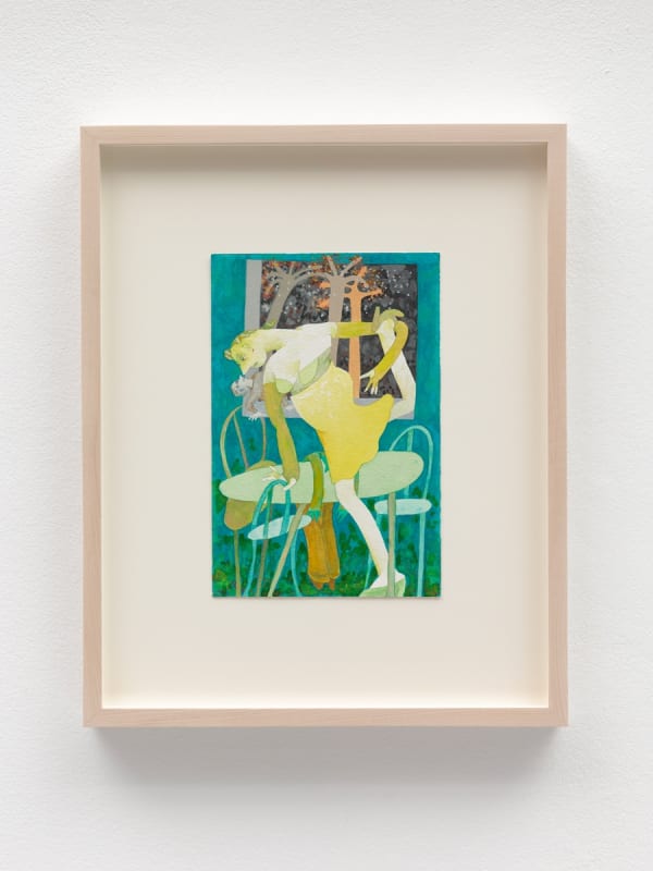 Gladys Nilsson, A Table, 2008, Watercolour and gouache on paper, Framed 39.6 x 31.9 x 3.8 cm, 15 5/8 x 12 1/2 x 1 1/2 in