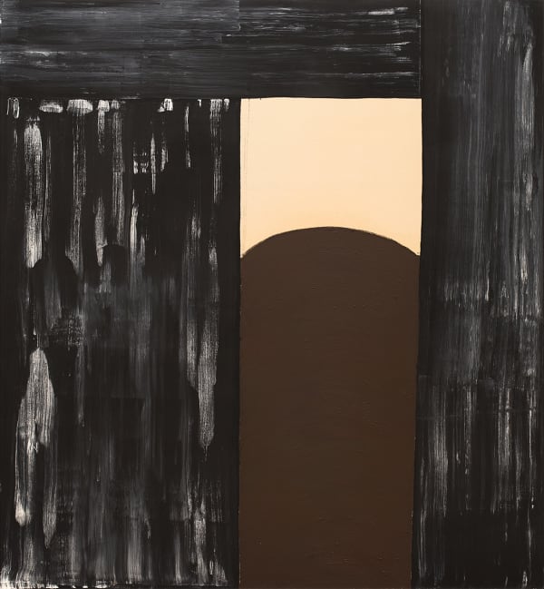Basil Beattie, Betwixt and Between, 1998, Oil and wax on canvas, 213 x 198 cm, 83 7/8 x 78 in