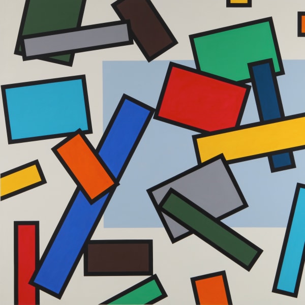 Detail of Mary Webb, Winter Series II, 1996, Oil on canvas, 190.5 x 190.5 cm, 75 x 75 in