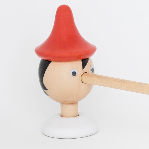 Detail of Richard Slee, Pinocchio, 2017, Glazed ceramic with dolls eyes and wood, 31 x 100 cm, 12 1/4 x 39 3/8 in