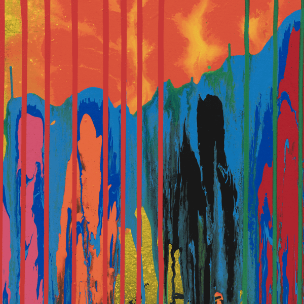 Detail of John Hoyland, The Frontier 4.12.01, 2001