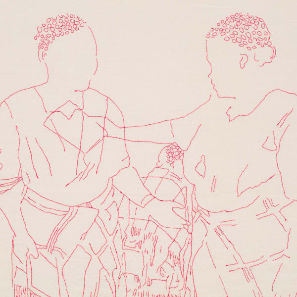Detail of Senzeni Marasela, Waiting for Gebane, 2018