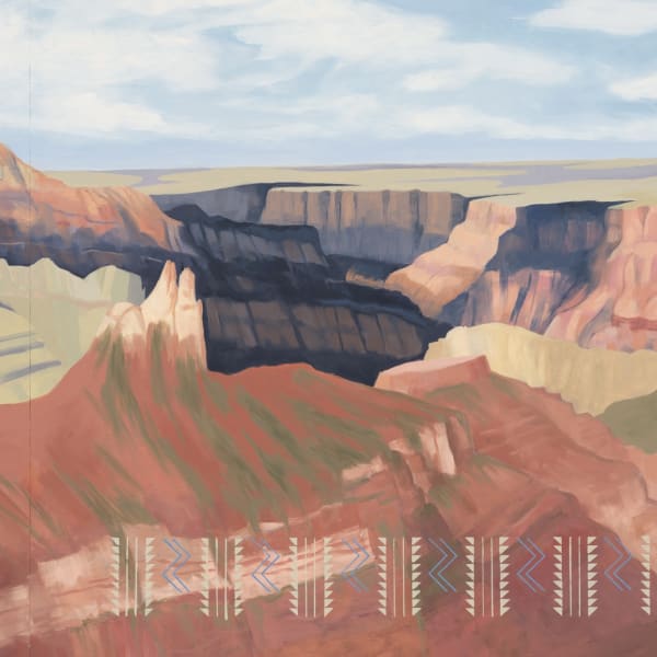 Detail of Kay WalkingStick, North Rim Temple, 2023