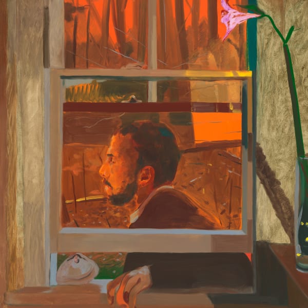Anthony Cuday, detail of Ian at the window, Maine, 2024