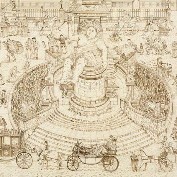 detail of Adam Dant, Royal Drinking, 2010