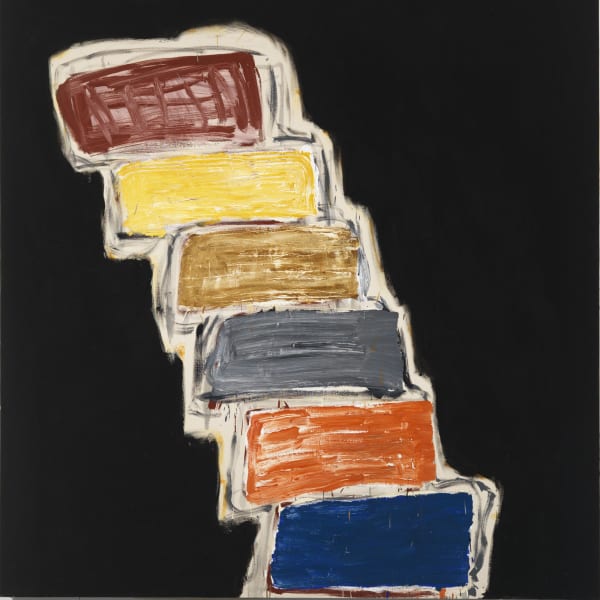Basil Beattie, Step Up On, 2013, Oil on canvas, 213 x 198 cm, 83 7/8 x 78 in