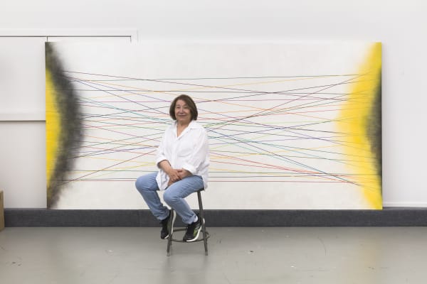 Virginia Jaramillo In Front Of Quanta, 2021 