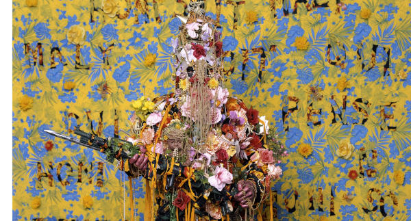 Detail of Hew Locke, Congo Man, 2007, Chromogenic print, Framed: 231.5 x 181.6 cm, 91 1/8 x 71 1/2 in, Edition of 3 plus 2 AP