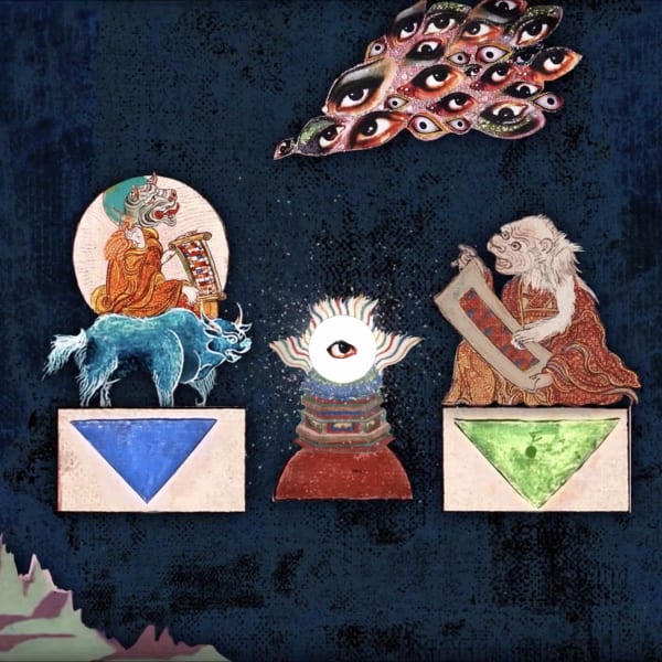 Detail of Chitra Ganesh, Adventures of the White Beryl, 2018