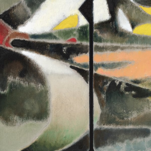Detail of Haroun Hayward, AUX88 (Road Mounting between Hedges), 2023
