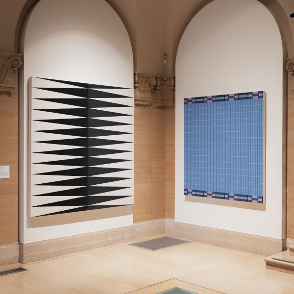 Installation view of Jordan Ann Craig, Do the Patterns Notice Me? at Philbrook Museum of Art, Tulsa, Oklahoma, October 11, 2025–October 10, 2026. Photo Bhadri Verduzco.