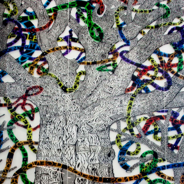 Trenton Doyle-Hancock, LEGENDS, 2016. Photograph by John Everett. Courtesy of University of Houston Downtown.