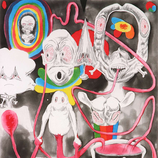 Trenton Doyle Hancock, The Ossified Theosofied, 2005 (detail)